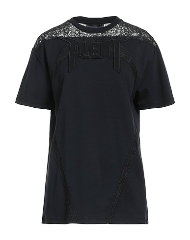 PHILIPP PLEIN T-shirt Black 100% Cotton, Polyamide, Viscose, Polyester