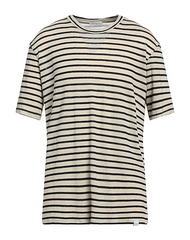PAOLO PECORA T-shirt Beige 100% Linen