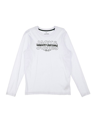 JACK & JONES T-shirt Blanc 100% Coton