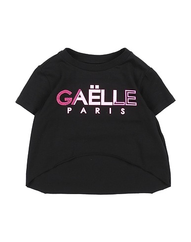 GAëLLE Paris T-shirt Black 95% Cotton, 5% Elastane