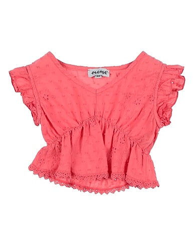 PLEASE Top Coral 100% Cotton