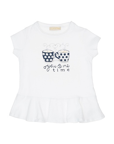 ELSY T-shirt Bianco 95% Cotone, 5% Elastan