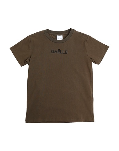 GAëLLE Paris T-shirt Military green 95% Cotton, 5% Elastane