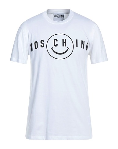 MOSCHINO T-shirt Bianco 100% Cotone organico