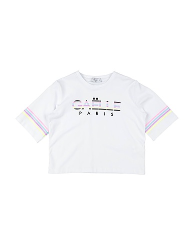 GAëLLE Paris T-shirt White 95% Cotton, 5% Elastane