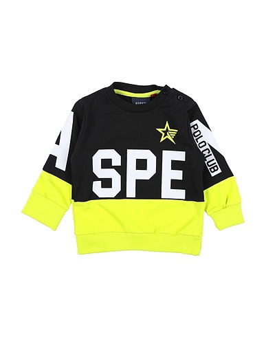 ASPEN POLO CLUB Sweatshirt Black 95% Cotton, 5% Elastane