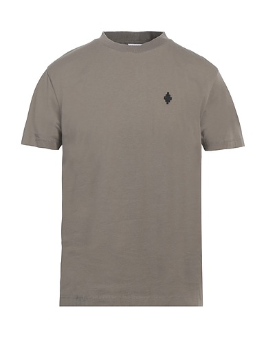 MARCELO BURLON Basic T-shirt Grey 100% Organic cotton, Elastane, Polyester