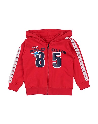 ASPEN POLO CLUB Sweatshirt Red 95% Cotton, 5% Elastane