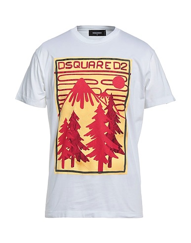 DSQUARED2 Футболка Белый 100% Хлопок