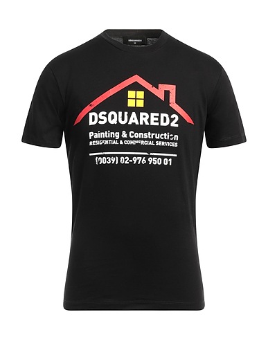 DSQUARED2 T-Shirt Schwarz 100% Baumwolle