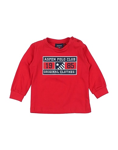ASPEN POLO CLUB T-shirt Red 95% Cotton, 5% Elastane