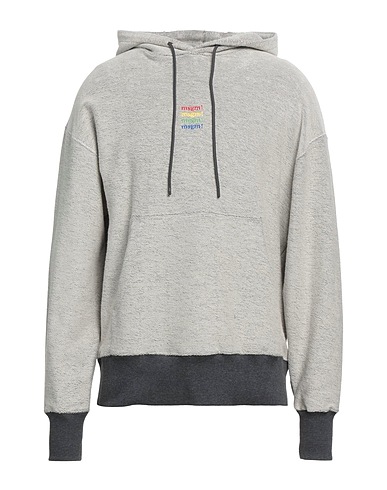 MSGM Felpa Grigio chiaro 100% Cotone