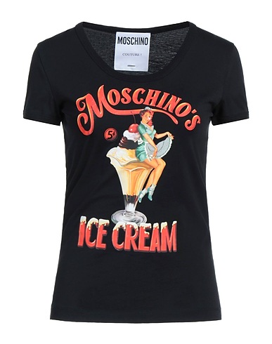 MOSCHINO Ｔシャツ ブラック オーガニックコットン 100%