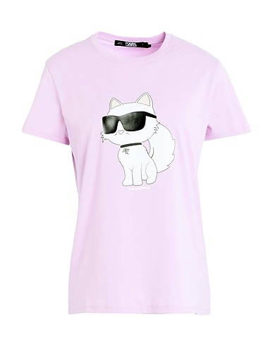 KARL LAGERFELD T-Shirt IKONIK 2.0 CHOUPETTE T-SHIRT
 Rosa 100% Organische Baumwolle