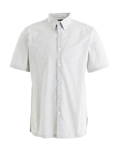 THEORY Patterned shirt Light green 97% Cotton, 3% Lycra®
