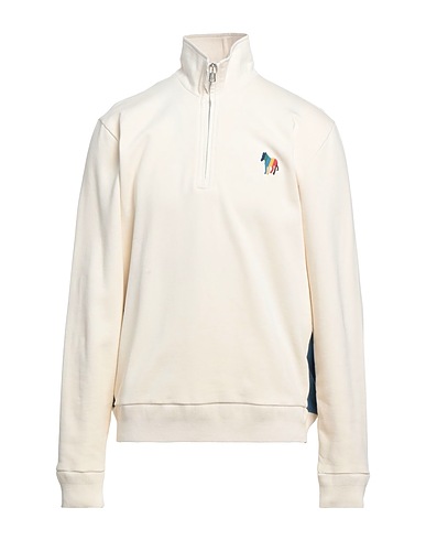 PS PAUL SMITH Felpa Avorio 100% Cotone organico