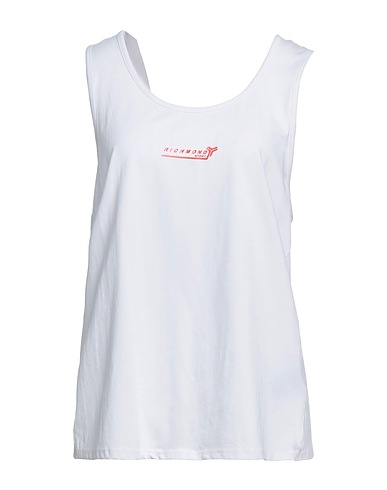 RICHMOND Vest White 95% Cotton, 5% Elastane