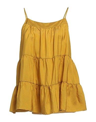 SEMICOUTURE Silk top Marigold 100% Silk
