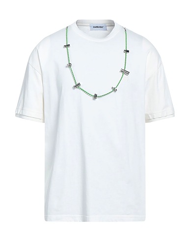 AMBUSH T-shirt Bianco 100% Cotone, Poliestere