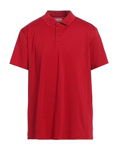 GUESS Polo Rosso 52% Cotone, 45% Poliestere, 3% Elastan