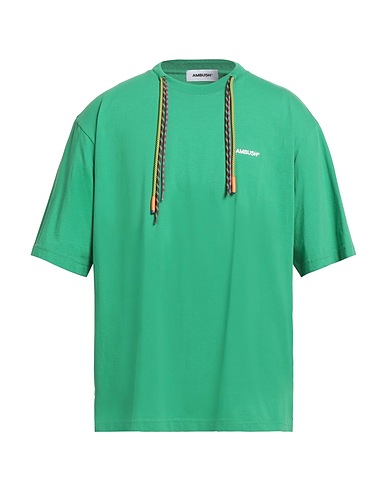 AMBUSH T-shirt Green 100% Cotton, Polyester