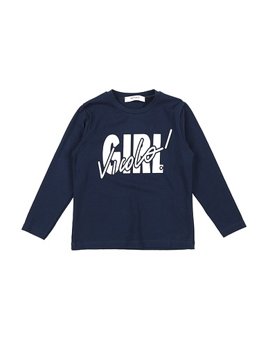 VICOLO T-shirt GIRL Midnight blue 93% Cotton, 7% Elastane