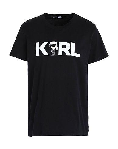 KARL LAGERFELD T-shirt IKONIK 2.0 KARL LOGO T-SHIRT
 Black 100% Organic cotton