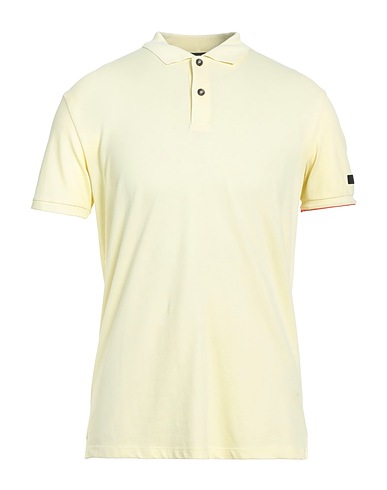 RRD Polo shirt Pastel yellow 50% Cotton, 45% Polyamide, 5% Elastane