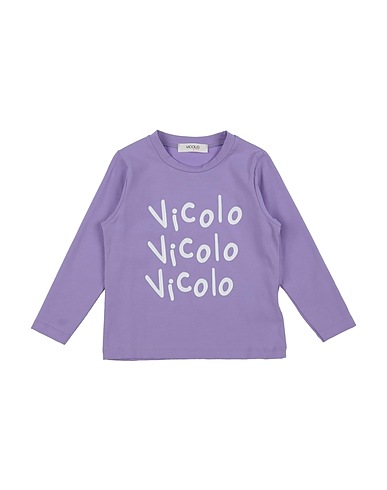 VICOLO T-shirt Lilla 93% Cotone, 7% Elastan