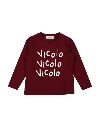 VICOLO T-shirt Bordeaux 93% Cotone, 7% Elastan
