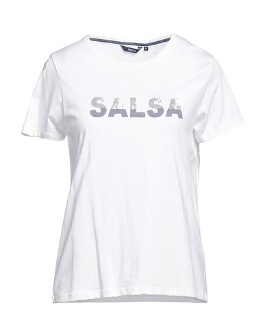 SALSA JEANS T-shirt White 50% Cotton, 50% Modal