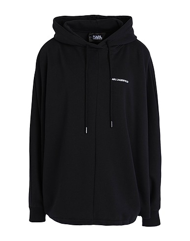 KARL LAGERFELD Hooded sweatshirt HUN'S PICK OVERSIZED HOODIE
 Black 100% Organic cotton