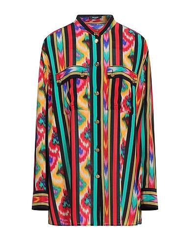BALMAIN Patterned shirts & blouses Red 100% Silk