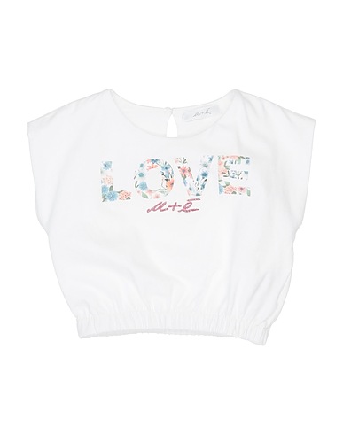 U+É T-shirt Bianco 94% Cotone, 6% Elastan