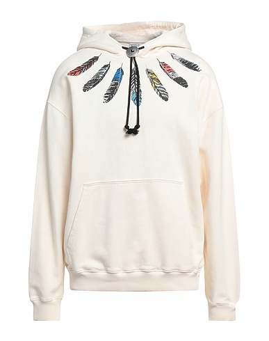 MARCELO BURLON | Ivory Men‘s Hooded Sweatshirt | YOOX