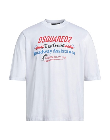 DSQUARED2 T-Shirt Weiß 100% Baumwolle