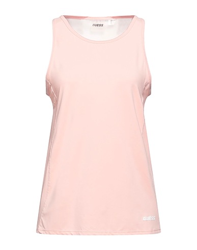 GUESS Tank top Light pink 90% Polyester, 10% Elastane, Polyamide