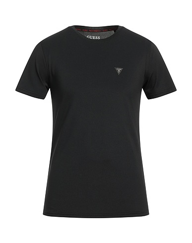 GUESS TOPS & TEES Black 95% Polyamide, 5% Elastane