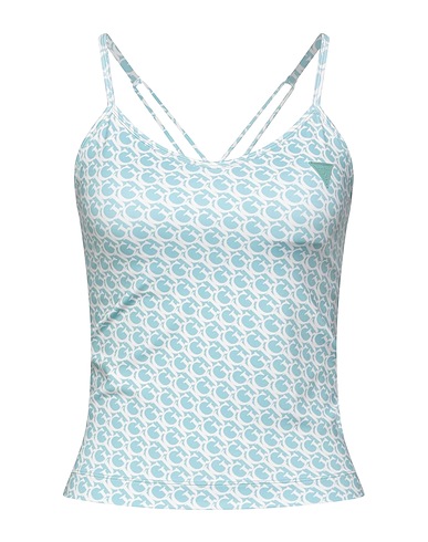 GUESS Top Turquoise 77% Polyester, 23% Elastane
