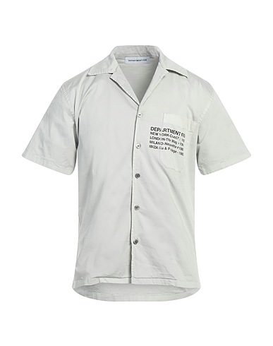 DEPARTMENT 5 Shirts Light grey 97% Cotton, 3% Elastane
