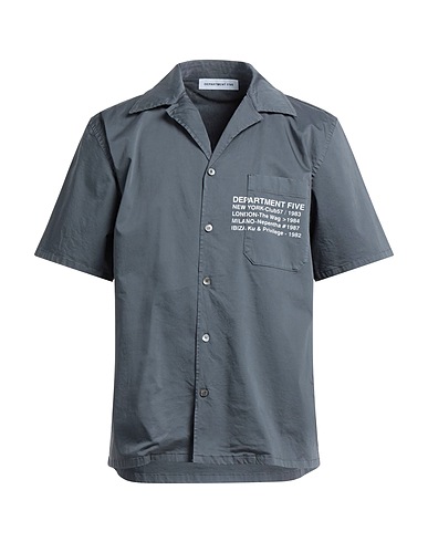 DEPARTMENT 5 Camicie Grigio 97% Cotone, 3% Elastan
