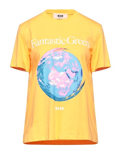 MSGM T-shirt Orange 100% Organic cotton