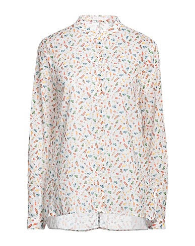 ROBERT FRIEDMAN Patterned shirts & blouses White 100% Cotton