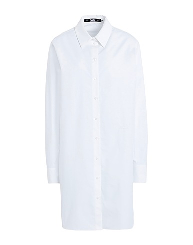 KARL LAGERFELD Shirts IKONIK 2.0 TUNIC
 White 100% Organic cotton