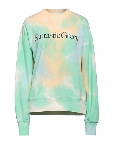 MSGM Sweatshirt Light green 100% Organic cotton