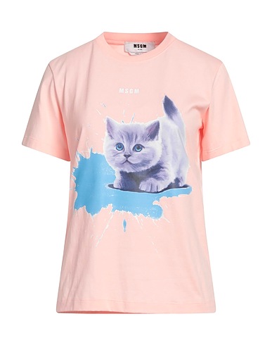 MSGM T-shirt Rosa 100% Cotone