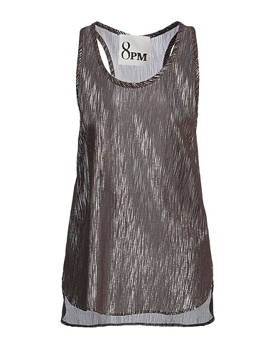 8PM Top Chocolate brown 100% Viscose