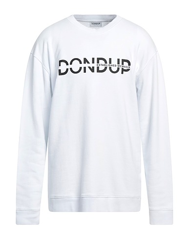 DONDUP Felpa Bianco 100% Cotone, Elastan