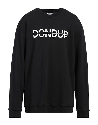 DONDUP Felpa Nero 100% Cotone, Elastan