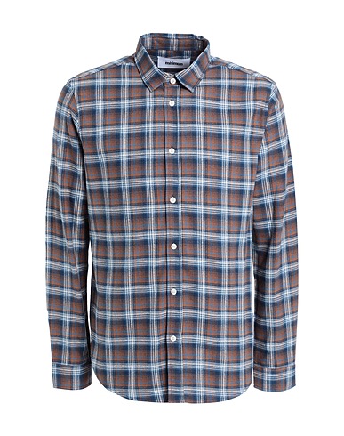 MINIMUM Checked shirt Blue 100% Organic cotton